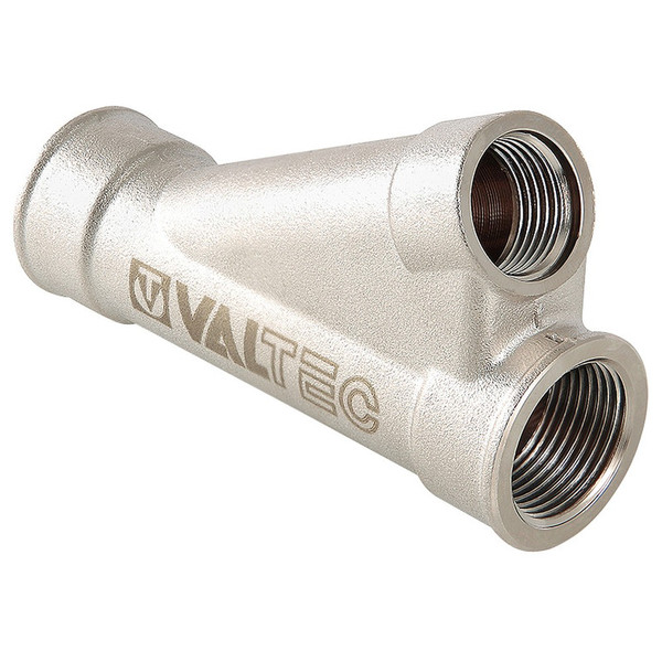 Тройник косой для гильзы под погружной датчик 1"х1/2" Никель (VTr.136)