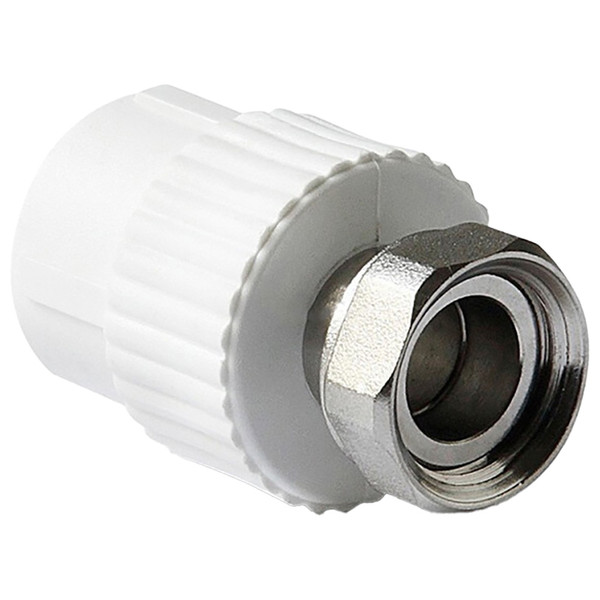 Муфта TEBO сер. PP-R с накидной гайкой 20x1/2" (50/300), арт. 031021701