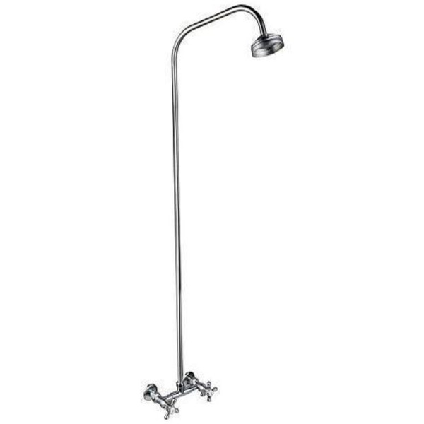 Смеситель ПрофСан для душа ПСМ-110-К/89 стац сет к/затвор хр Крест