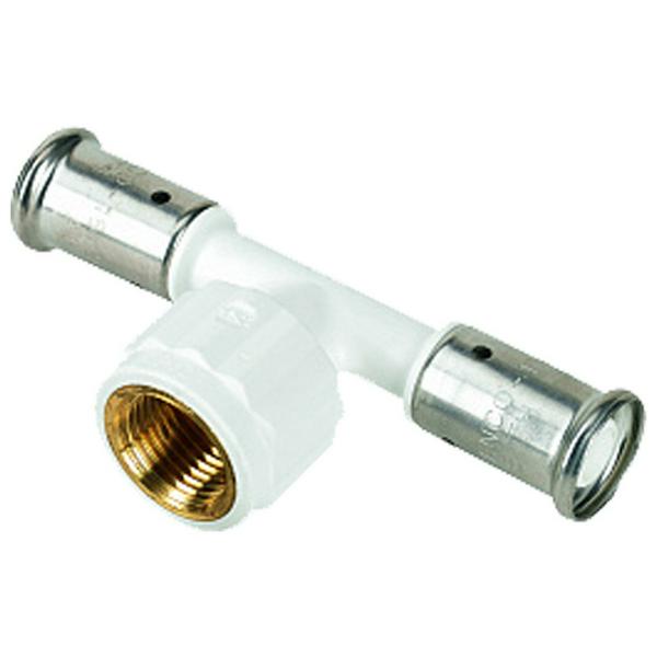 Тройник HENCO ВР ПВДФ пресс, 20x3/4"x20