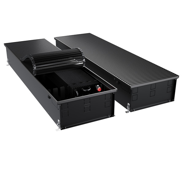 Конвектор внутрипольный Royal Thermo ATRIUM TURBO-190/400/2500-DG-U-BL