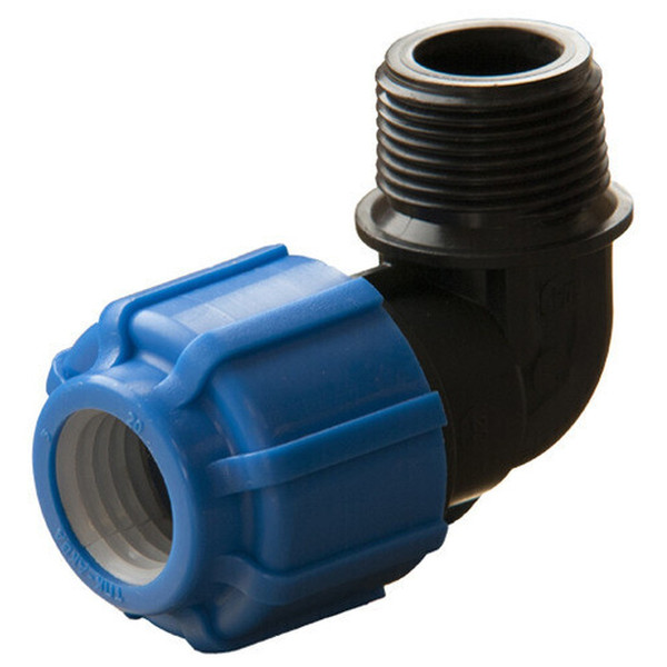 Отвод ПНД компрессионный НР 25*1/2" наружная резьба (ТПК-АКВА)