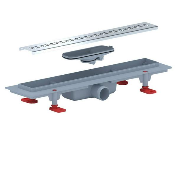 Трап линейный 450мм*62мм выход 40 мм АниПласт РИФ сухой затвор TLQ1245G