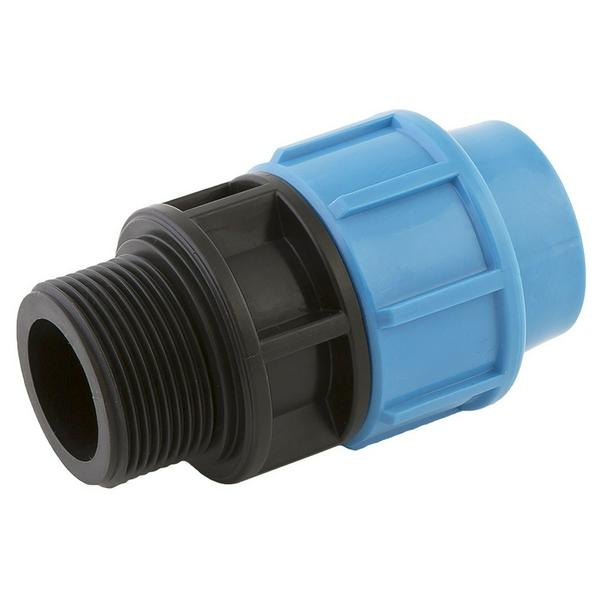 Муфта Джилекс ПНД переходная с наружной резьбой 20 х 1" (50 шт. уп.)