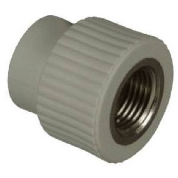 Муфта TEBO сер. PP-R комбинированная 32x1" ВР (15/90), арт. 031020410