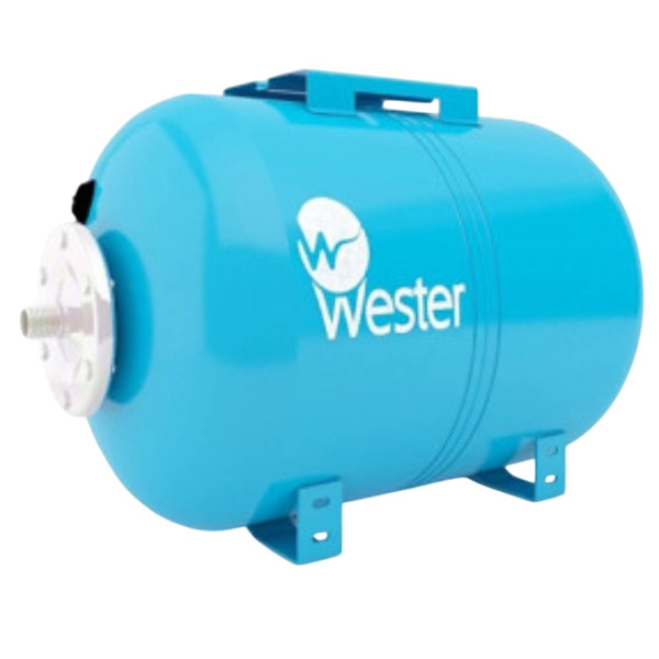 Гидроаккумулятор Wester горизонтальный Premium 80л 10 бар (к/ф из нерж.), WAO80P