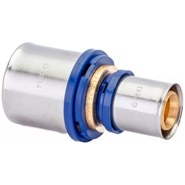 Переход пресс для металлопластиковых труб Usystems MLC латунный 40-26