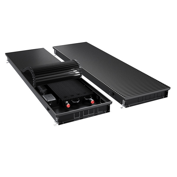 Конвектор внутрипольный Royal Thermo ATRIUM TURBO-80/400/1900-DG-U-BL