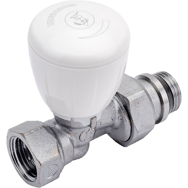 Клапан радиаторный Giacomini ручной R6TG Ду 15 прямой R6X033