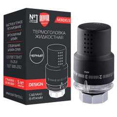 Изображение товара Термоголовка жидкостная Royal Thermo Design М30х1,5 (черный) RTO 07.0008