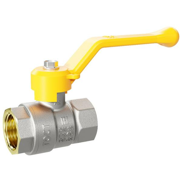 Кран шаровый газовый "рычаг" ВВ внутренняя резьба 1/2" (LD 47.351.15) уп 18 шт