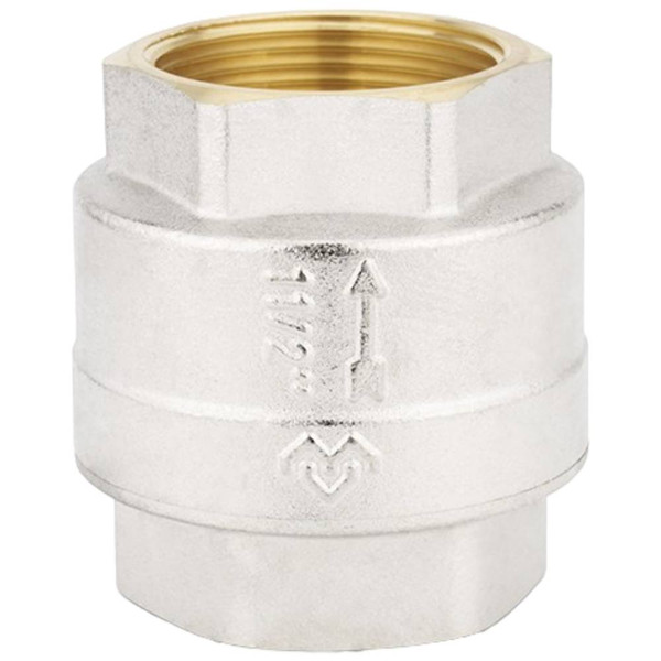 Клапан обратный VARMEGA с пластиковым седлом 1 1/2" никелированный, VM04905