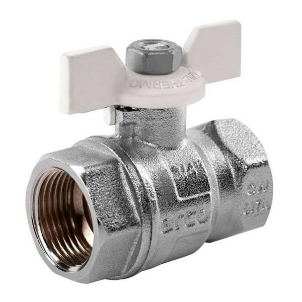 Кран шаровый Royal Thermo EXPERT TEFLON 1/2", ВВ, бабочка