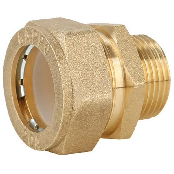 Муфта Gappo обжимная прямая с наружной резьбой 15 х 1/2"