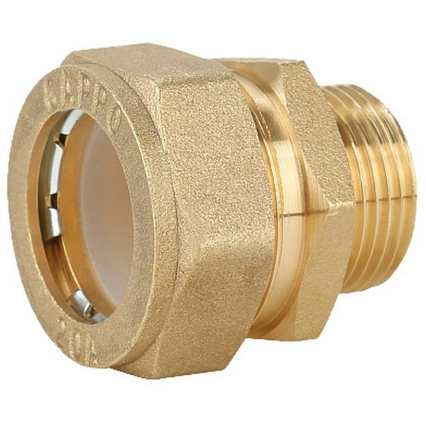 Муфта Gappo обжимная прямая с наружной резьбой 20 х 1/2"