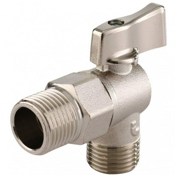 Кран шаровой угловой для стиральных машин, 1/2х1/2, Itap 391