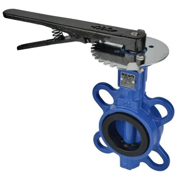 Затвор дисковый поворотный d 040 Ру16 чугунный REON тип RSV80 (Траб95С, Тmax120C)