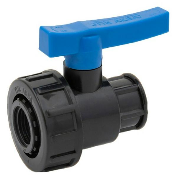 Кран шаровой ТПК-АКВА компрессионный ВР/ВР 1 1/4" х 1 1/4", 551114114