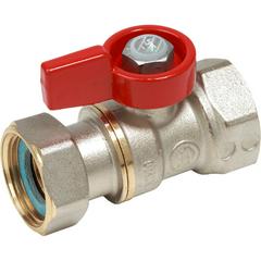 Изображение товара Кран шаровой Giacomini ВР для котлов и счетчиков 3/4"F x 3/4" гайка - красн. рук., R251PX014