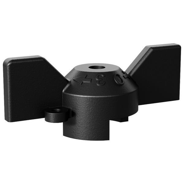 Рукоятка "Бабочка" черная LD Pride для DN 15, 20