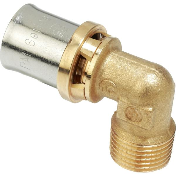 Угольник-пресс Giacomini латунь НР 16x3/4", RM127Y043