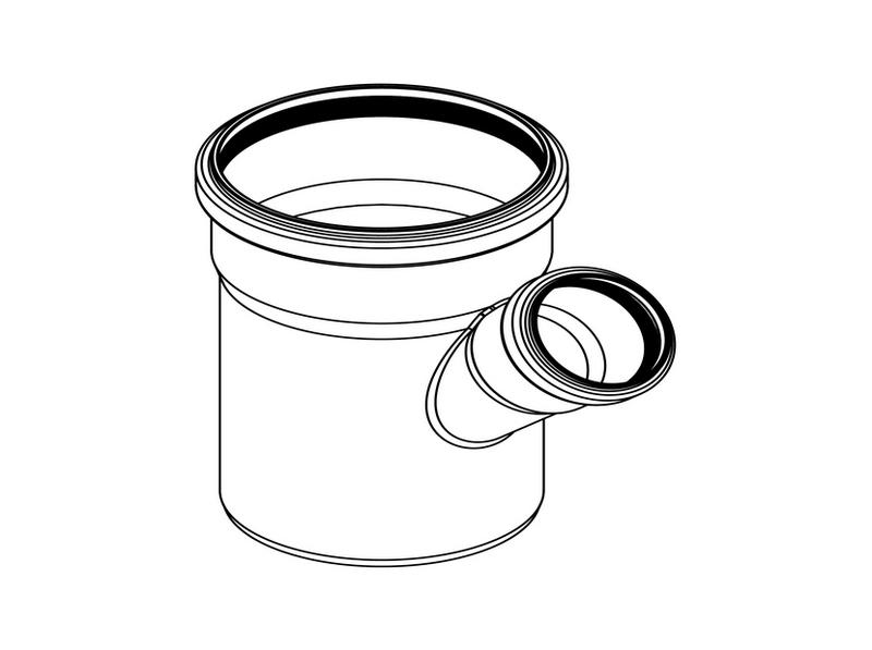 Тройник REHAU RAUPIANO PLUS 110/50/45гр.