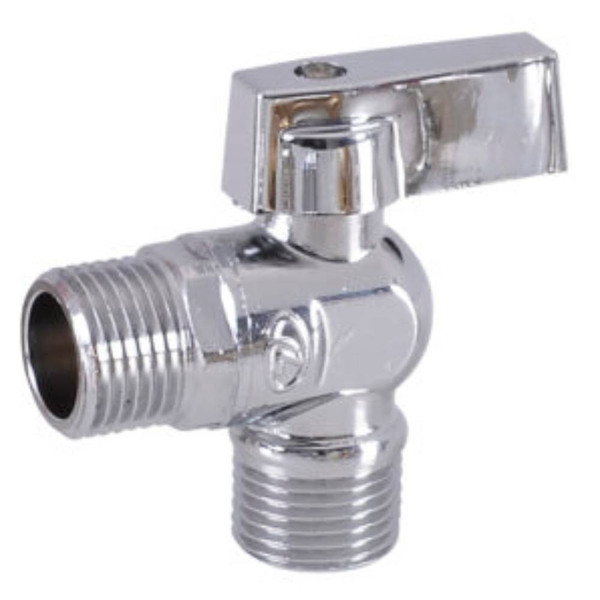 Кран шаровой Lavita 1/2х3/4 угловой д/подключ. быт. приборов, хром