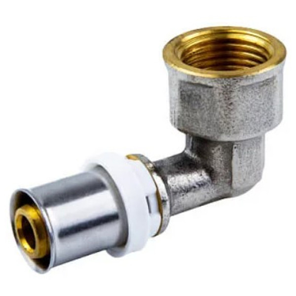 Угольник STI пресс латунь ДН 16х 1/2"х90гр ВР