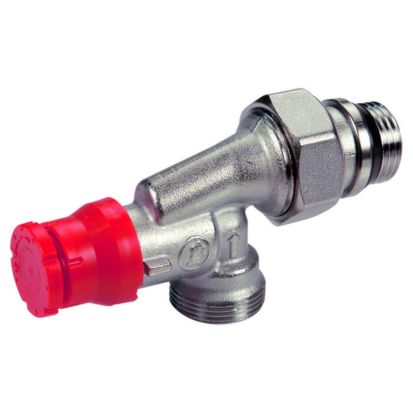 Клапан термостатический Giacomini угловой осевой с преднастройкой 1/2" x 16, R415PX242