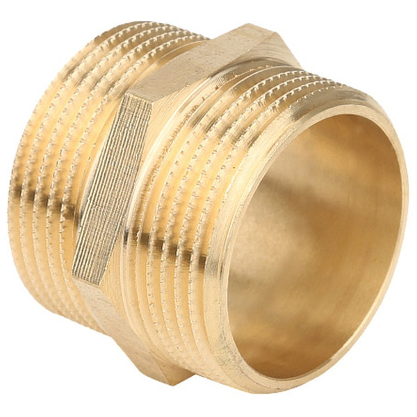 Ниппель Gappo НР-НР латунный 1/2"