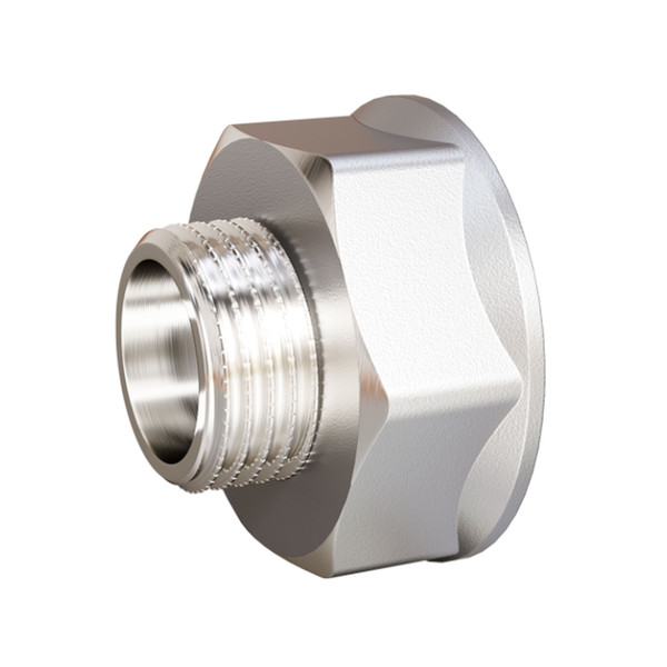 Переходник латунный LD LD Pride DN50х40 (2"ВР х 1 1/2"НР) лат ник БЕЗ БИР