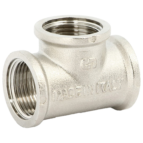 Тройник Uni-Fitt В 1/2" никелированный