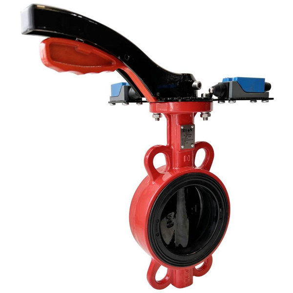 Затвор REON диск. пов. Ду50 тип RSV81 красный