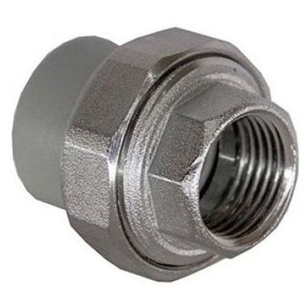 Муфта TEBO сер. PP-R комбин. разъемная (Американка) 20x1" ВР (10/100) , арт. 016020804