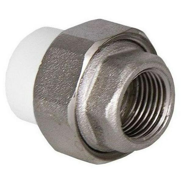 Муфта TEBO сер. PP-R комбин. разъемная (Американка) 32x3/4" ВР (10/80), арт. 016020807