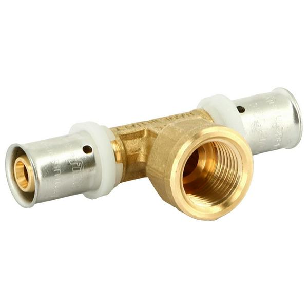 Тройник Uni-Fitt пресс-В 20х1/2"х20