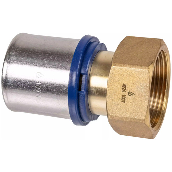 Штуцер обжимной для металлопластиковых труб Usystems MLC 40-G1 1/4"НГ