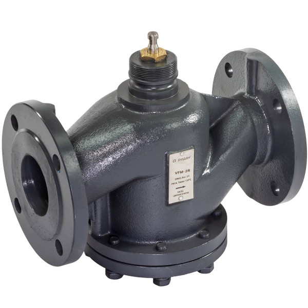 Клапан регулирующий РИДАН VFM-2R PN16 DN300 Kvs990 Tmax150, 2-х ход., седельный, фланец,чугун