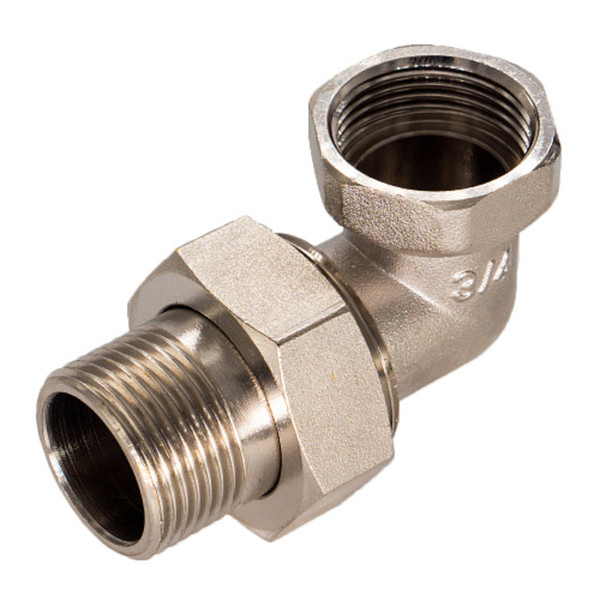 Соединитель СТМ с накид. гайкой угловой г/ш 1/2"