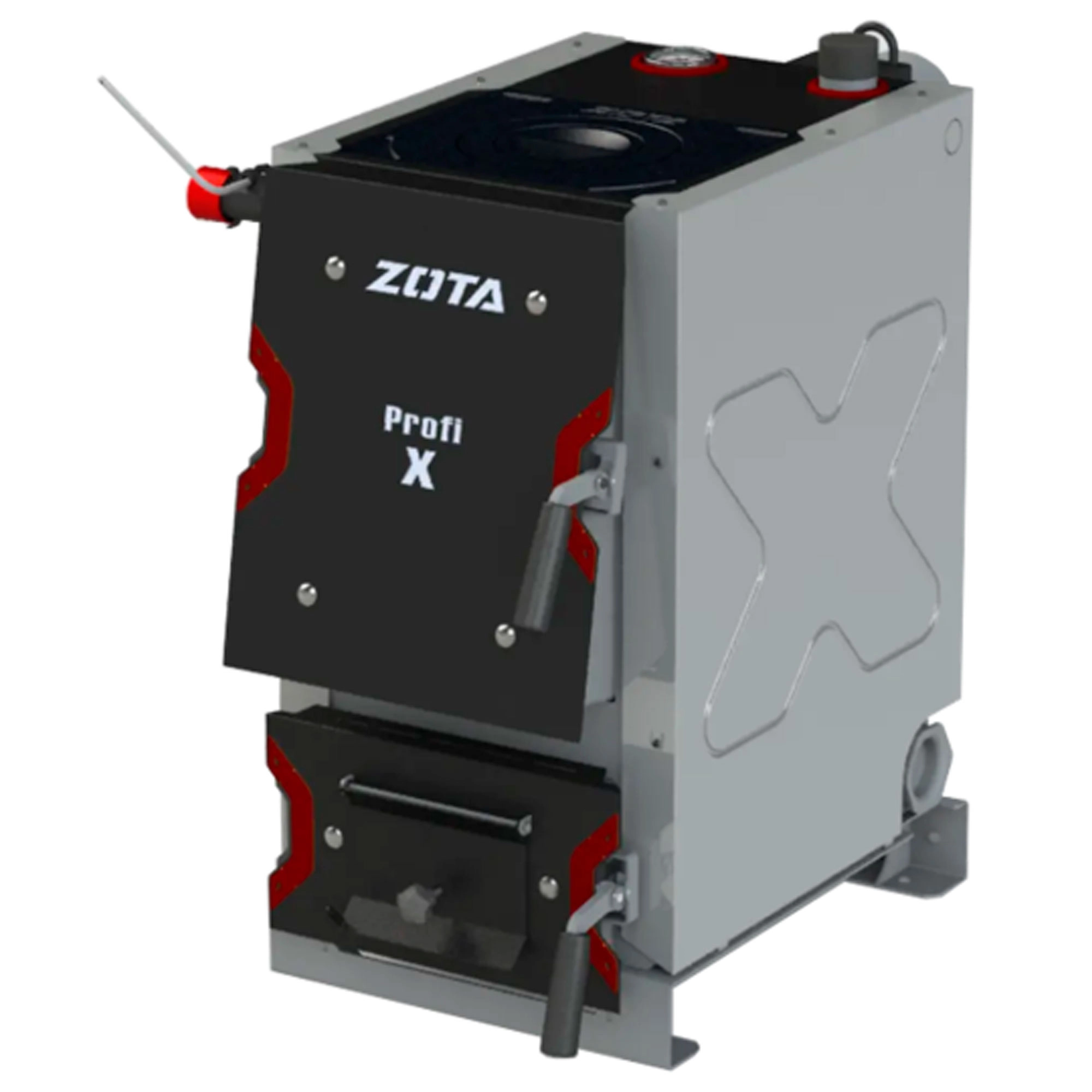 Изображение товара Твердотопливный котёл Zota Profi-X 12П с плитой и регулятором тепла