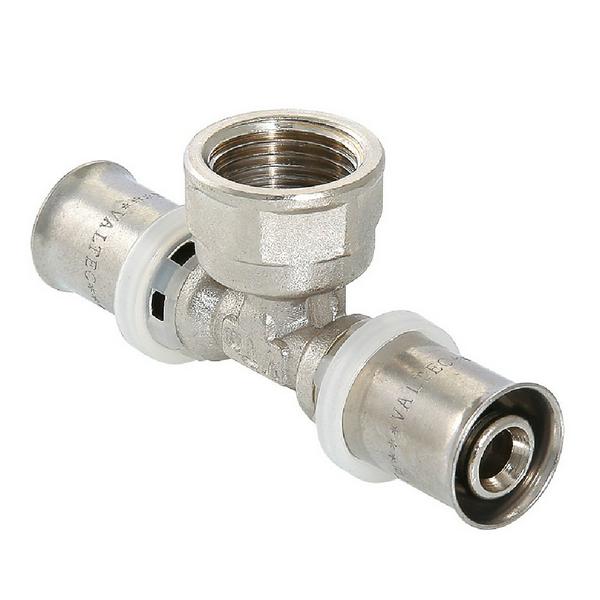 Тройник пресс Valtec VTm.232.N.260626 ВР 26х1"х26