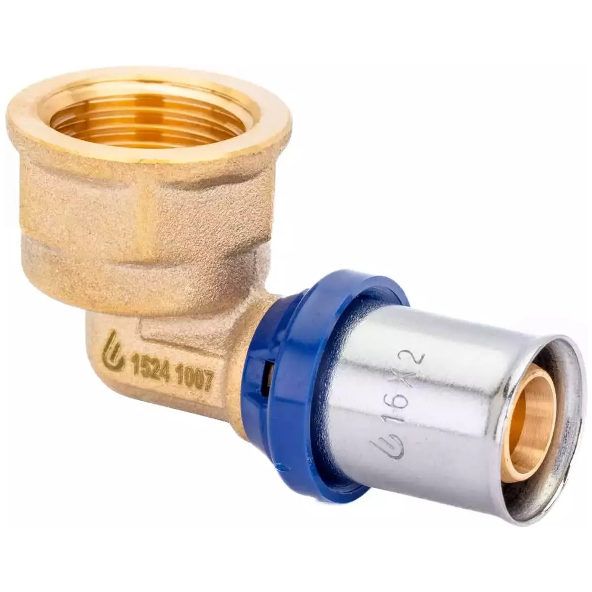 Угольник пресс для металлопластиковых труб Usystems MLC Plus 20-Rp1/2"ВР