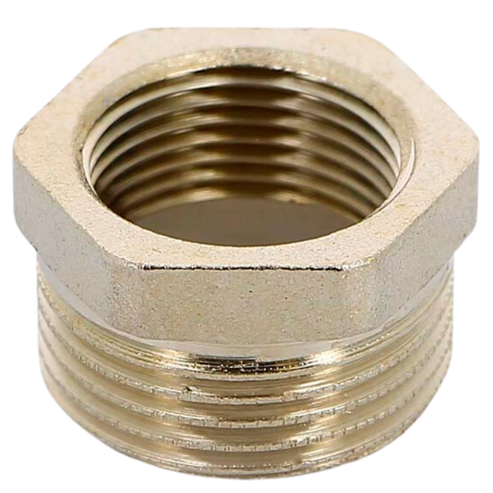 Изображение товара Футорка Uni-Fitt НВ 1/2"х1/4" никелированная Изображение товара Футорка Uni-Fitt НВ 1/2"х1/4" никелированная