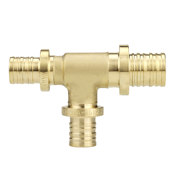 Тройник VARMEGA Slide-fit переходной 32x25x32 аксиальный, латунь, VM50574