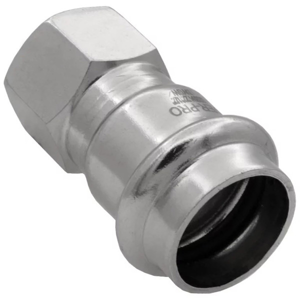 Соединитель VIEIR прямой нерж. сталь с вн.р. 18×1/2" VER-PRO (70/5)