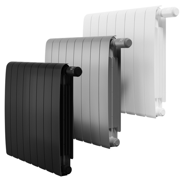 Радиатор биметаллический Royal Thermo Eclipse 500 Чёрный - 6 секц.