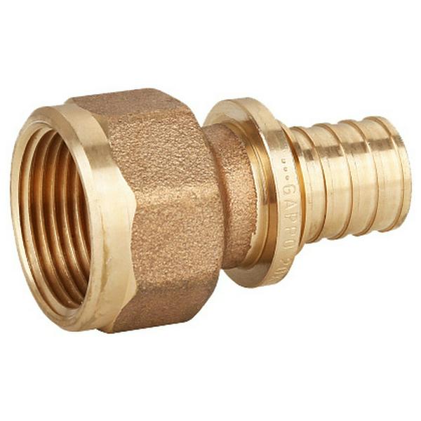 Переходник Gappo с внутренней резьбой бронзовый 25-Rp 3/4"