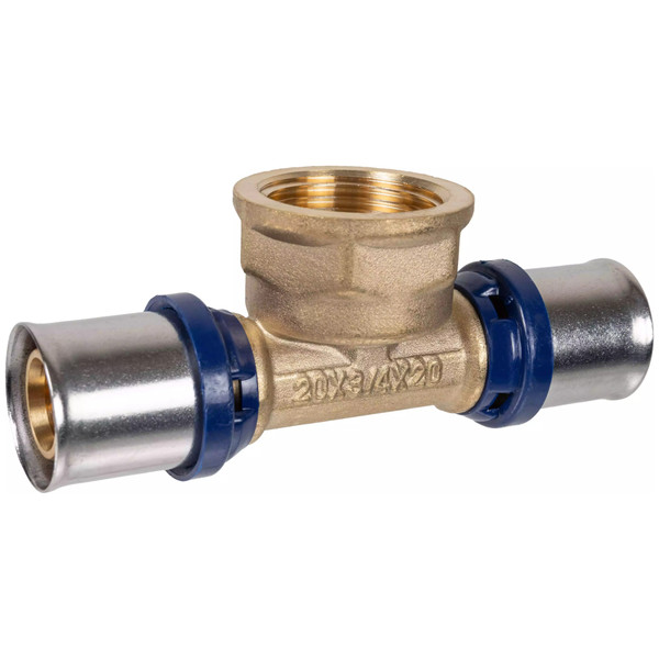 Тройник пресс для металлопластиковых труб Usystems MLC Plus 20-Rp3/4"ВР-20