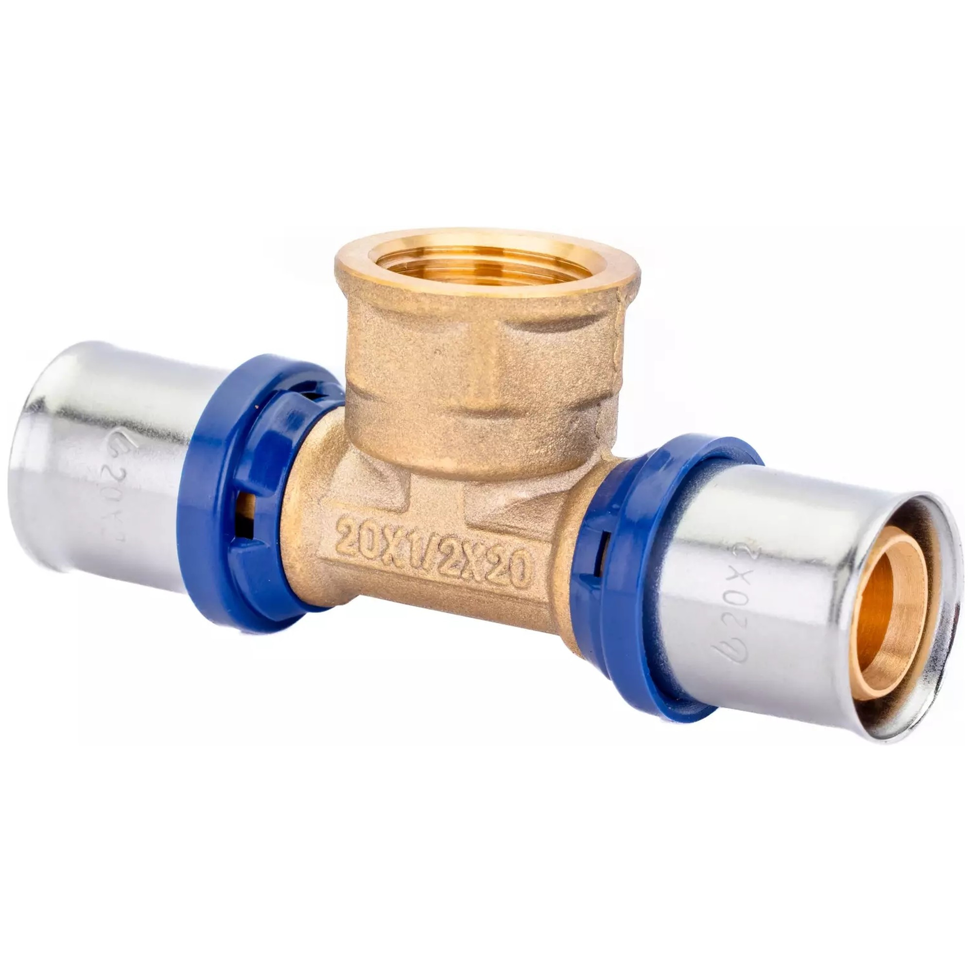 Тройник пресс для металлопластиковых труб Usystems MLC Plus 26-Rp1"ВР-26
