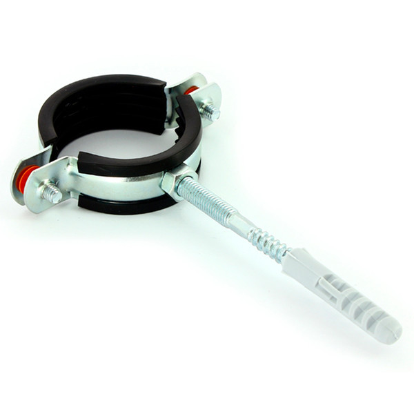 Хомут Uni-Fitt 2 1/2" (75-80 мм) с резиновым уплотнителем, шпилькой и дюбелем